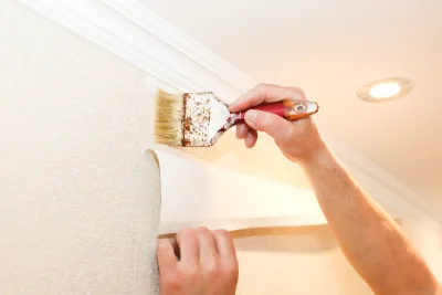 Pose de papier peint à Riedseltz — revêtements muraux et toiles de verre